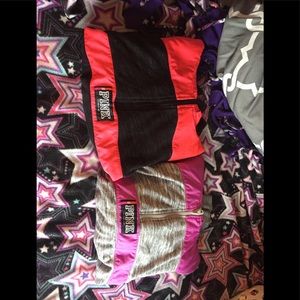 2 pink sweatshirts